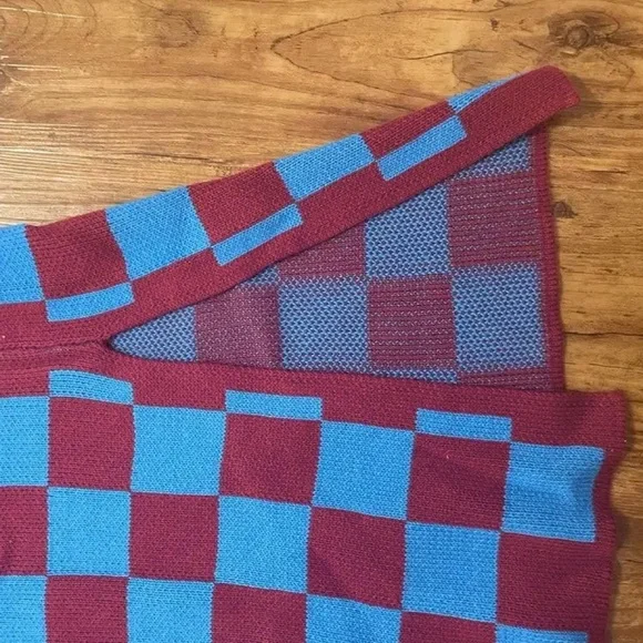 NWT Ascot and Hart Checkered Graphic Midi Skirt - Picture 6 of 7